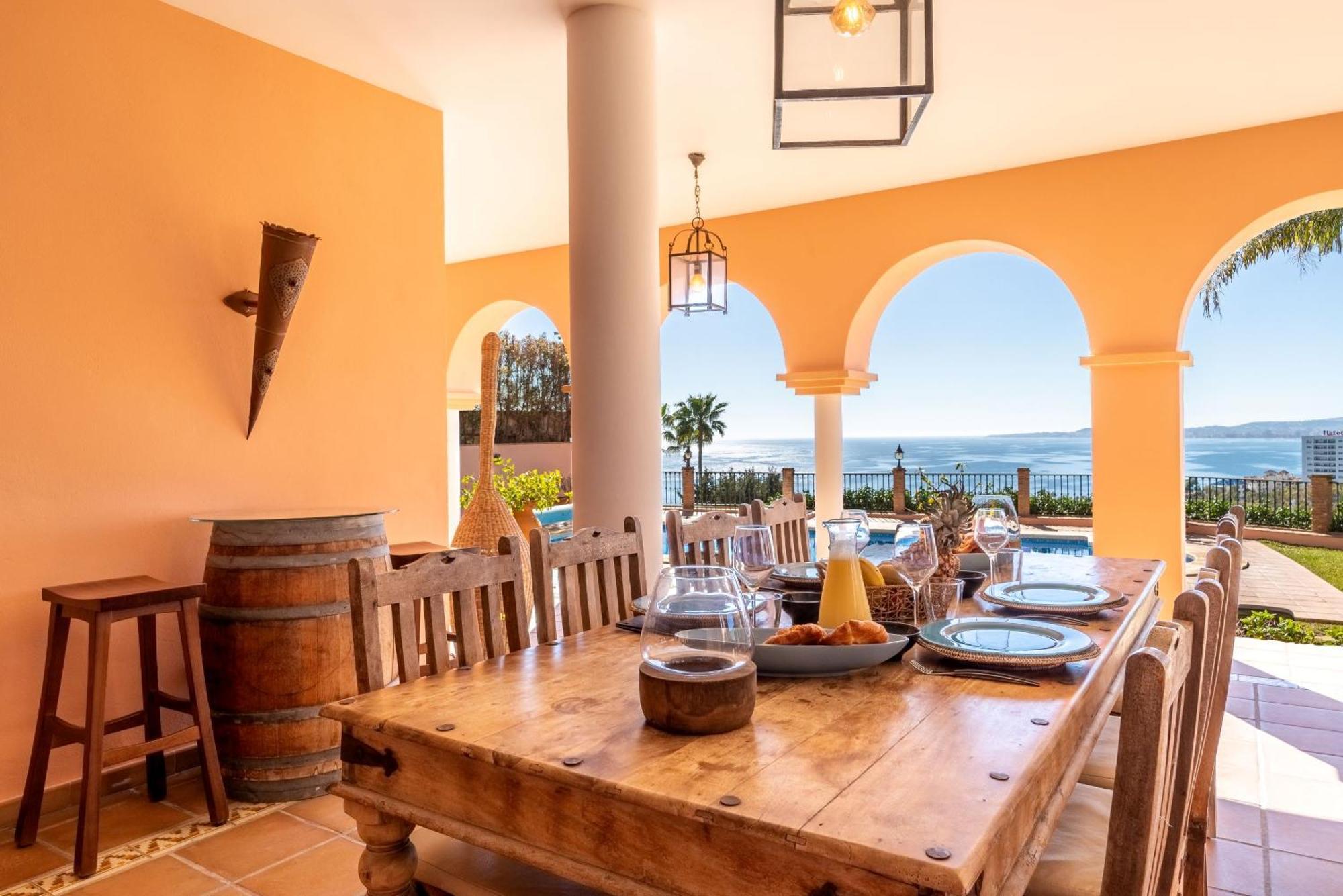 בנאלמדנה Beachside Villa With Panoramic Sea Views מראה חיצוני תמונה